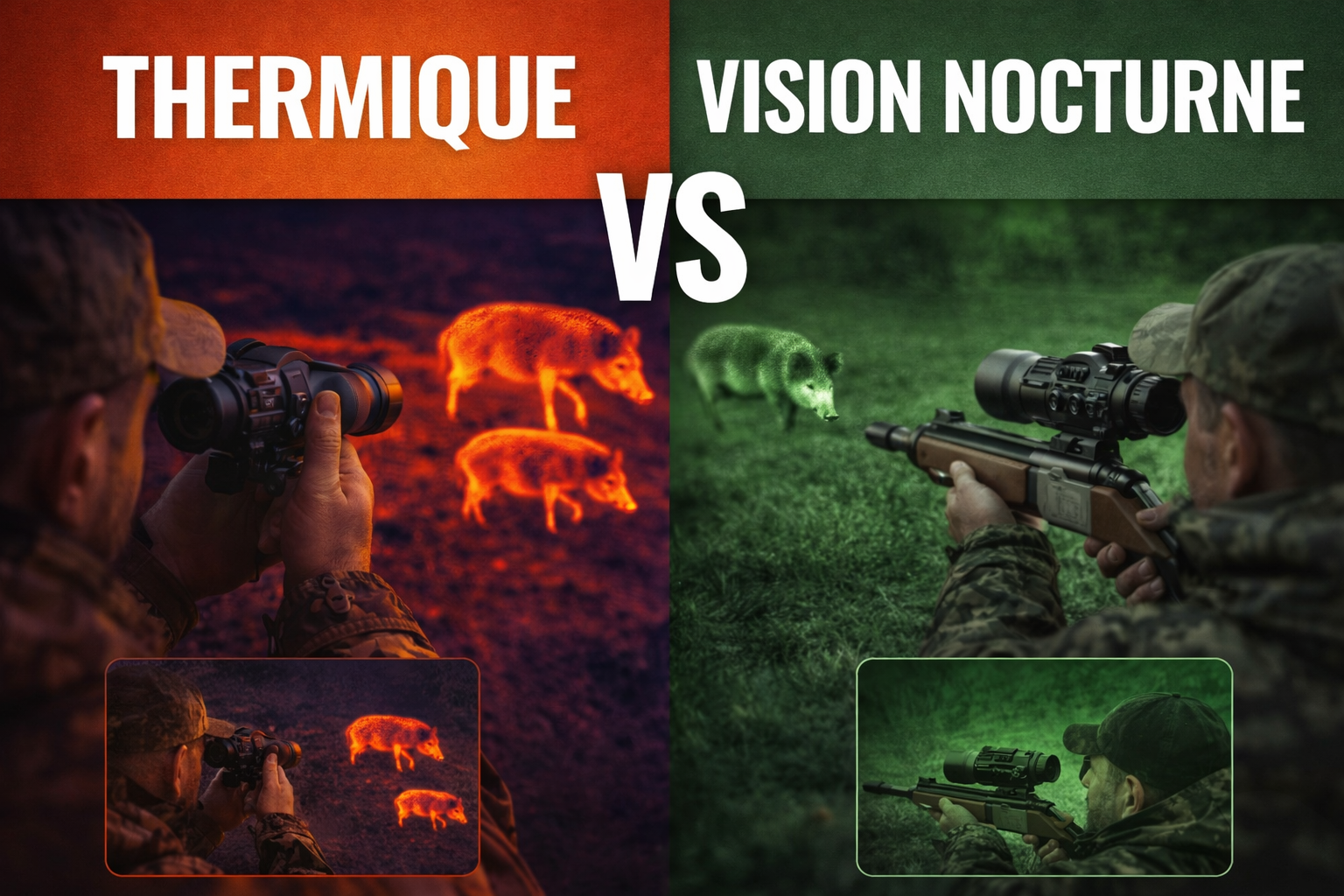 Thermique ou vision nocturne : que choisir pour la chasse ?