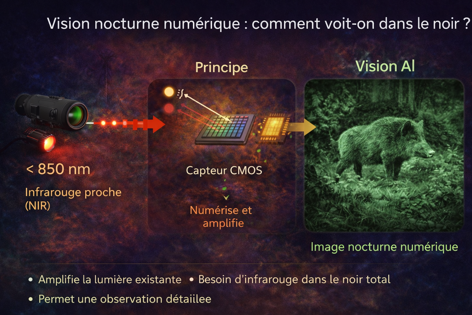 Vision nocturne numérique : comment voit-on réellement dans le noir ?