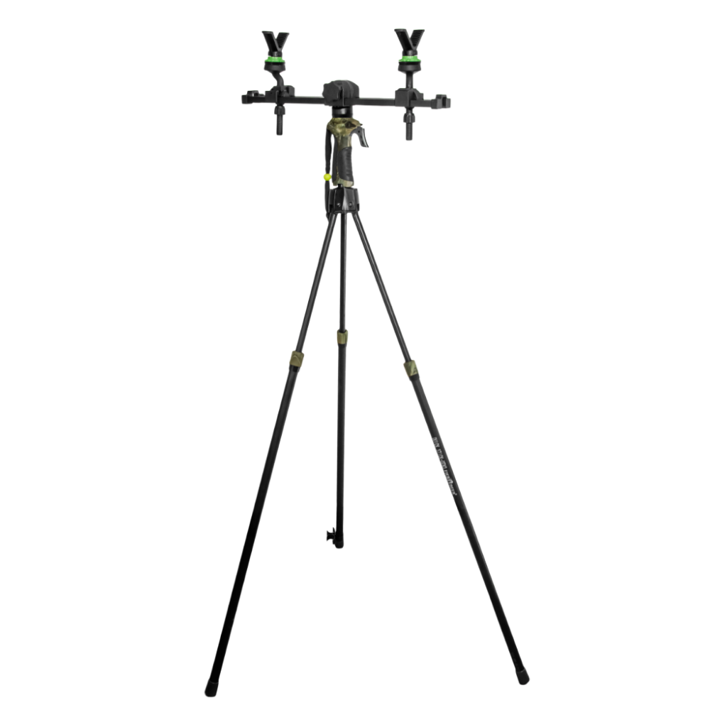 Support double pour trépied de tir – Maintien 2 points pour fusil & carabine