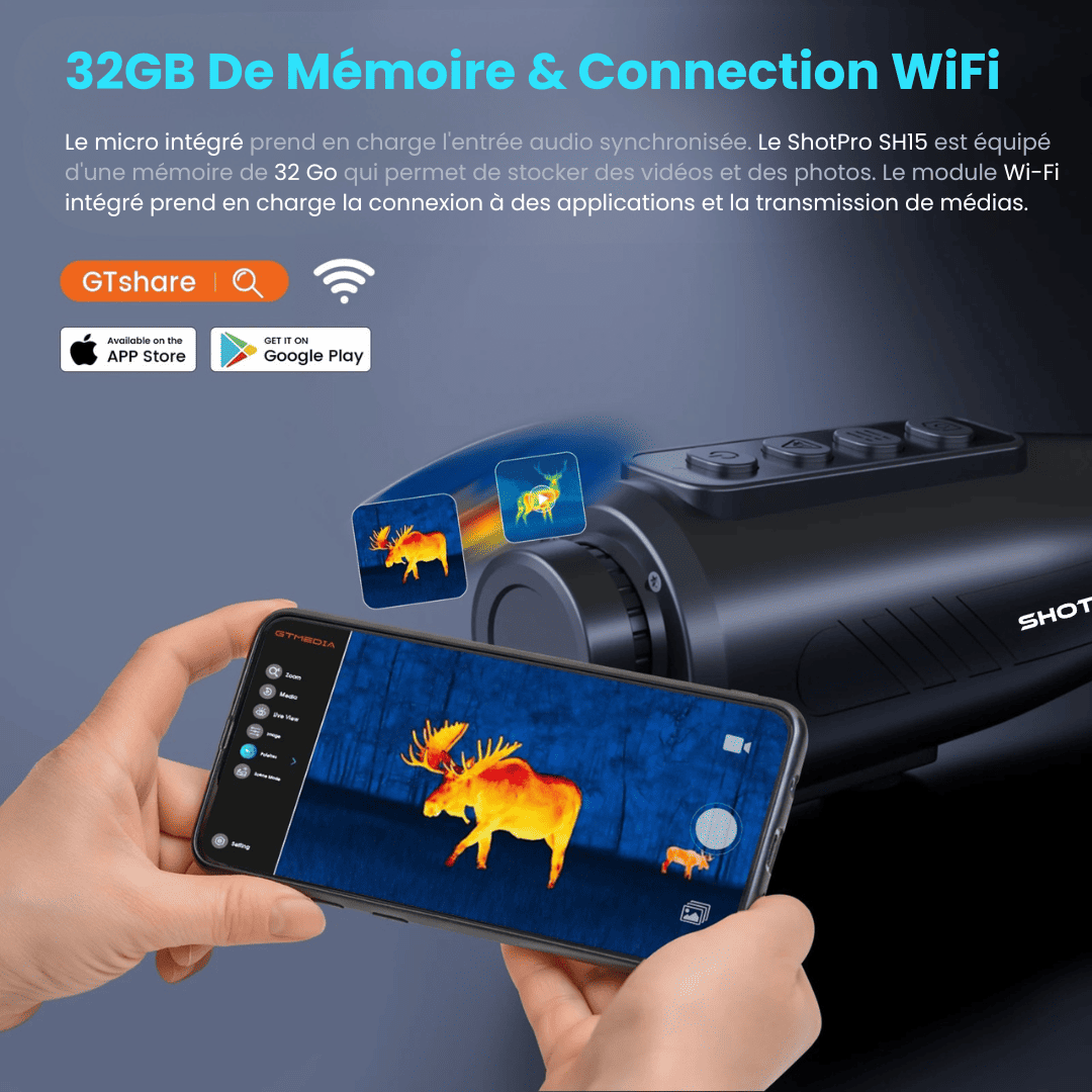 Monoculaire Thermique ShotPro SH15 256 × 192