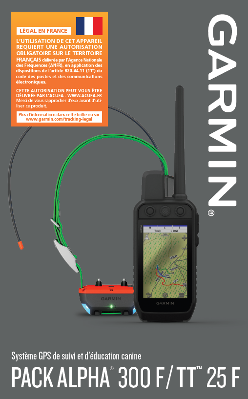 PACK GPS GARMIN ALPHA 300F TT25 VERSION F