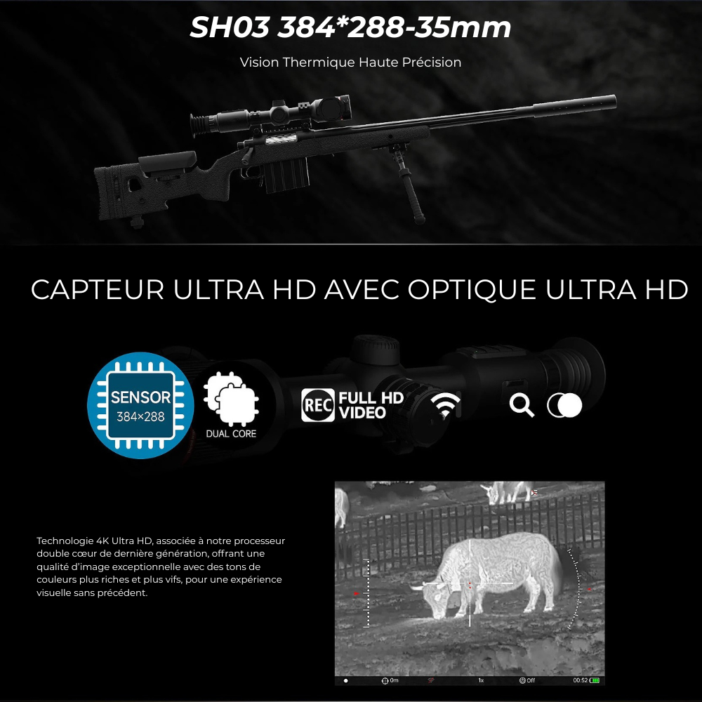 Lunette thermique SH03 384*288 - 35mm