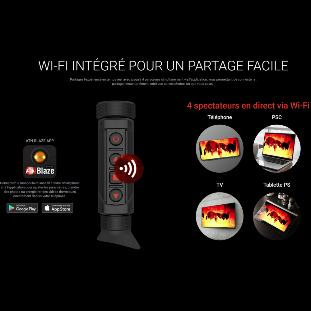 Monoculaire Thermique ATN BLAZEHUNTER XD 1280x1024