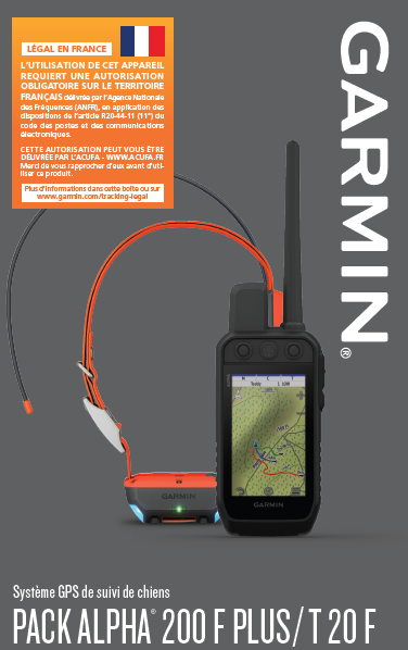 PACK GPS GARMIN ALPHA 200F PLUS T20 VERSION F