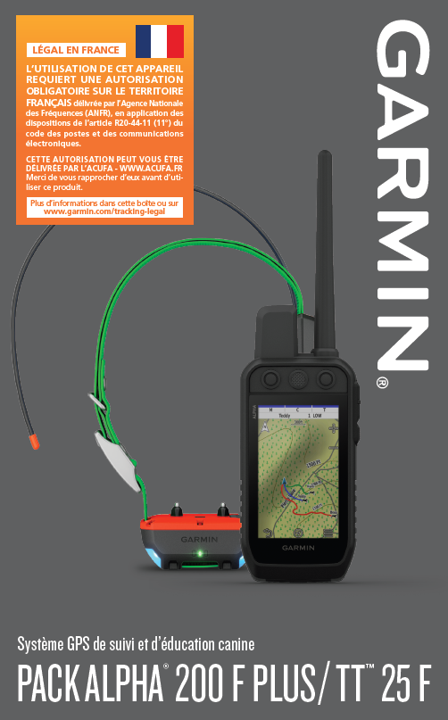 PACK GPS GARMIN ALPHA 200F PLUS TT25 VERSION F