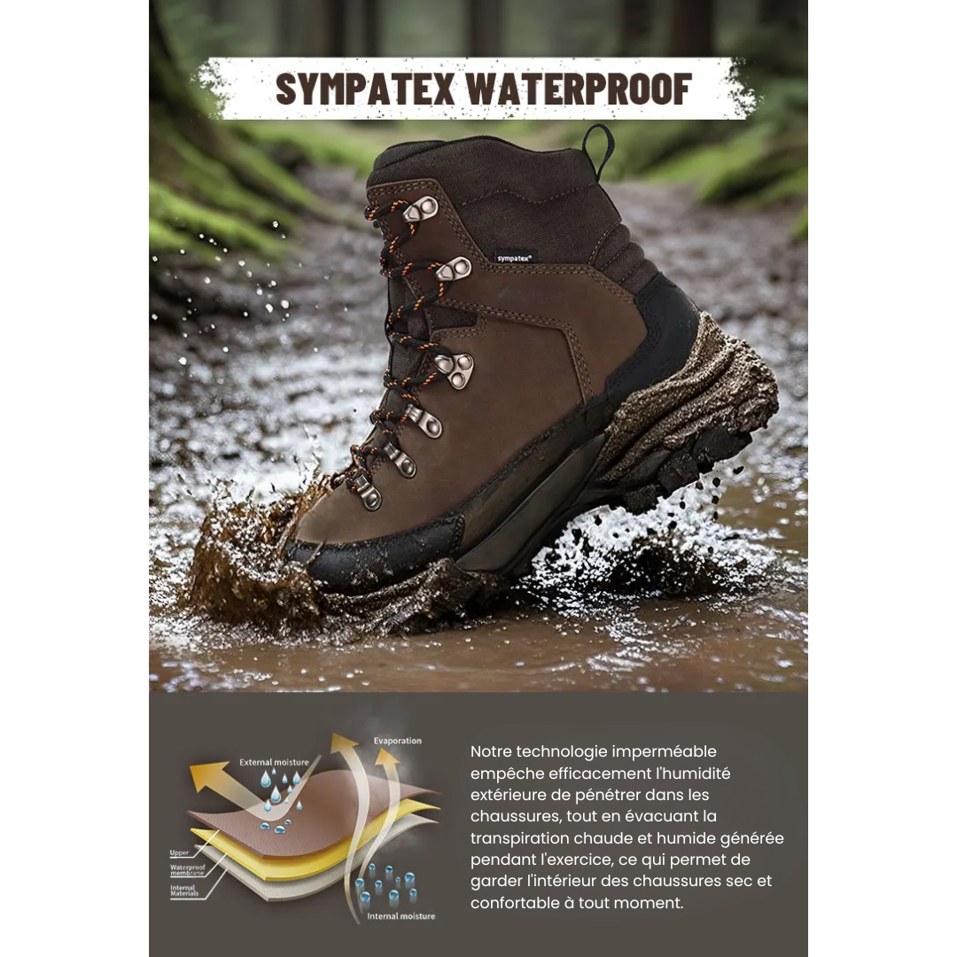 Chaussures de chasse et randonnée cuir nubuck - SHOTPRO